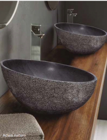 LAVABO DE MARMOL SOBRE ENCIMERA ADWA NATURE.ART&BATH