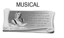 PERGAMINO DE CERÁMICA MODELO MUSICAL  NUEVO