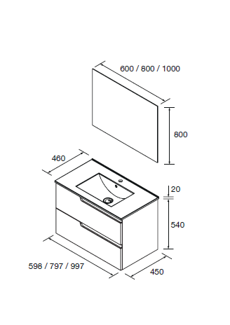 mueble de baño Salgar

mueble de baño Vima

mueble de baño 2 cajones

mueble de baño suspendido

mueble de baño con lavabo y espejo