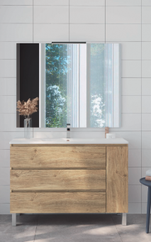 MUEBLE DE BA&Ntilde;O 3 CAJONES 1 PUERTA KLOE. CAMPOARAS( En Stock)