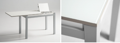 MESA COCINA CON ENCIMERA EN LAMINADO NEREA. CAUXI