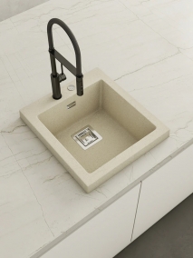 POALGI FREGADERO SINTÉTICO KOBUS 1 CUBETA 465mm. 811/821. 