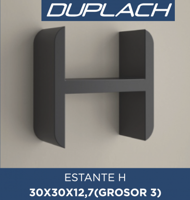 ESTANTE RESINA – FORMA DE H SERIE OHU DE DUPLACH