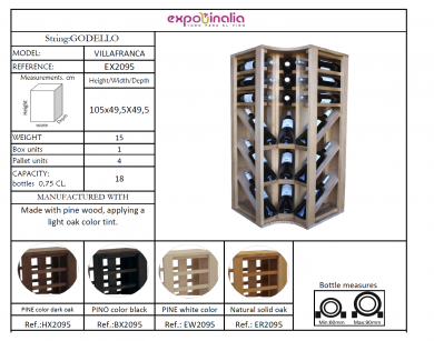 BOTELLERO MODELO VILLAFRANCA NOVEDAD