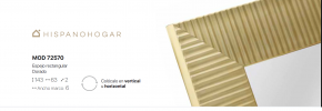 ESPEJO DE PARED  MODELO 72570  HISPANOHOGAR
