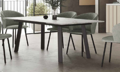 Mesa de cocina Agora, encimera en Porcilánico BHF