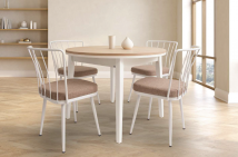 MESA REDONDA FIJA ENCIMERA MADERA. JUAN REIG