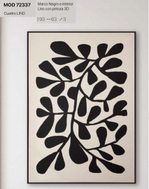 CUADRO  DE  SALON MODELO 72337  HISPANOHOGAR NUEVO