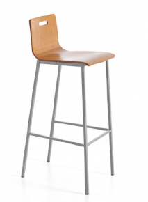 TABURETE MEDIO ASIENTO MADERA SONIA. CAUXI