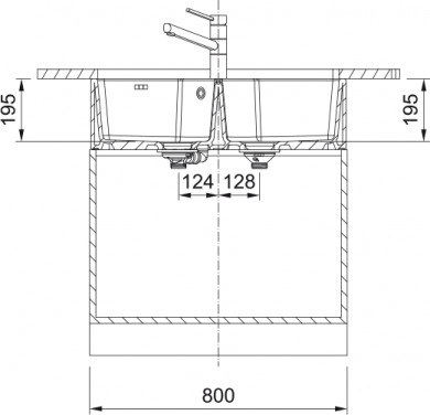 fregadero bak 710 blanco belfast