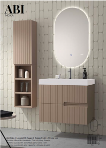 MUEBLE DE BAÑO 2 CAJONES SUSPENDIDO ABI. DUPLACH