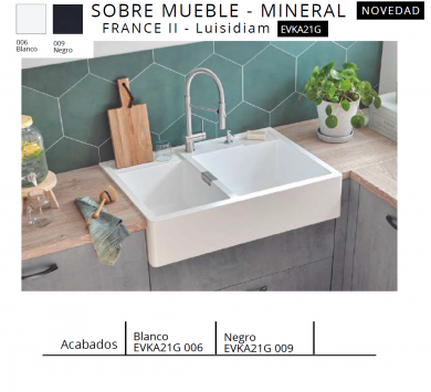 FREGADERO MODELO FRANCE I I - LUISIDIAM LUISINA NUEVO