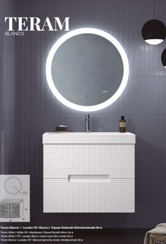 Muebla de baño 2 cajones Teram. Duplach