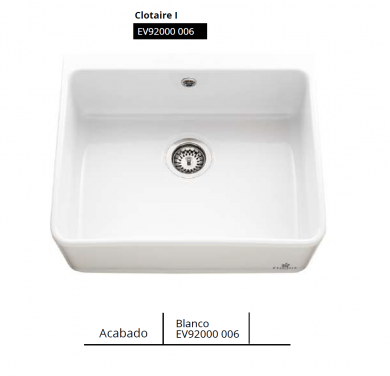 FREGADERO SOBRE MUEBLE DE CERÁMICA CHAMBORD CLOTAIRE I