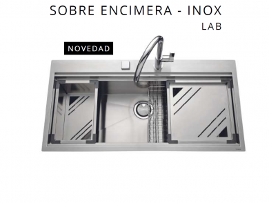 FREGADERO LAB INOX – SOBRE ENCIMERA DE LUISINA EV36 IL NOVEDAD