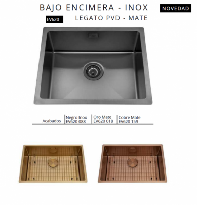 FREGADERO LEGATO – BAJO ENCIMERA DE LUISINA EV620 NOVEDAD