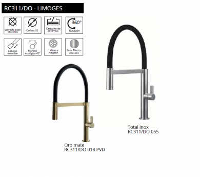 GRIFO DE COCINA DE LUISINA MODELO RC311/DO - LIMOGES