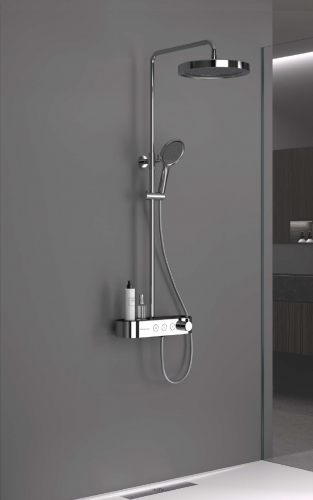 Columna de ducha Nigel con repisa. Duplach