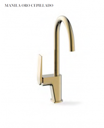GRIFO DE COCINA MANILA ORO CEPILLADO AQUAHOME EN STOCK 10459112208