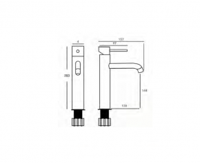 GRIFO DE LAVABO MODELO XL ACERO CEPILLADO AQUAHOME EN STOCK 