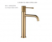 GRIFO DE LAVABO MODELO XL  ORO CEPILLADO AQUAHOME EN STOCK 11350212708