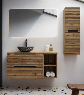 Mueble de baño suspendido 2 cajones Ruanda. Maestre