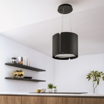 CAMPANA ESTRACTORA DE ISLA FRANKE SMAT FSMS F 42 NEGRO MATE -  345.0654.933