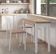  CONJUNTO MESA LIBRO EXTENSIBLE NOA Y SILLAS CAUXI