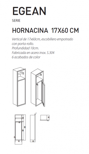 ESCOBILLERO EMPOTRADO PORTA - ROYO MODELO PAULA DE MEDIMEX NUEVO  EN STOCK NOVEDAD