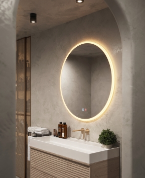 ESPEJO DE BAÑO CON LUZ LED LEDIMEX ATENAS 