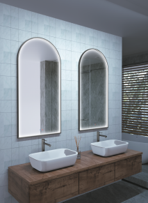 LEDIMEX ESPEJO SEMIOVALADO ROMA CON LUZ LED EN STOCK