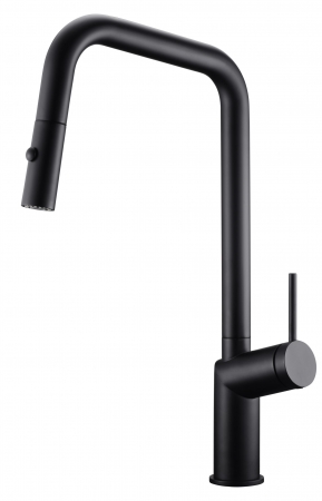 grifo de cocina negro imex