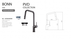 imex grifo cocina extraible