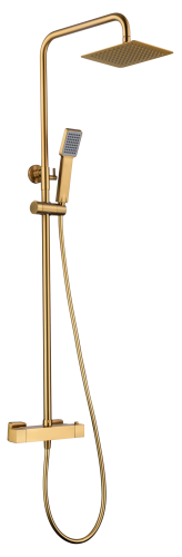 COLUMNA TERMOSTATICA DE DUCHA ARTA ORO CEPILLADO - IMEX - EN STOCK
