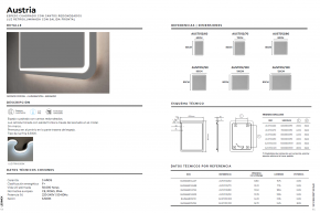 Espejo de baño con luz LED Ledimex Austria