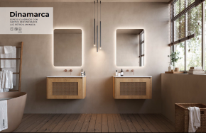 Espejo de baño con luz LED Ledimex Dinamarca