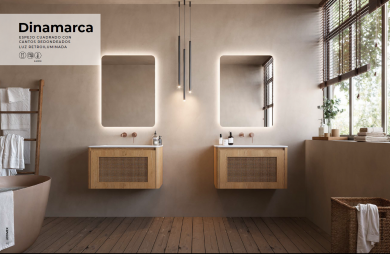 Espejo de baño con luz LED Ledimex Dinamarca