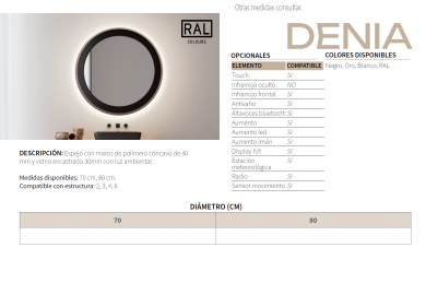GENEXIA ESPEJO SERIE DENIA 