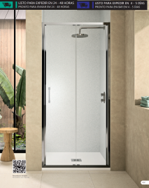 MAMPARA FRONTAL 1 FIJO Y 1 CORREDERA FLORIDA. DOCCIA EN STOCK