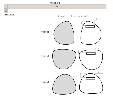 GENEXIA ESPEJO SERIE PEDRA NOL NOVEDAD