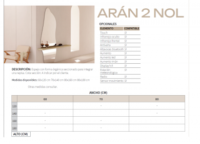 GENEXIA ESPEJO SERIE ARÁN 2 NOL