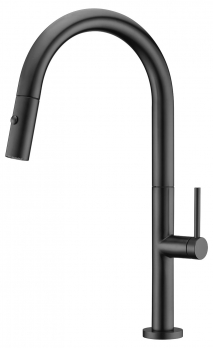 IMEX GRIFERIA DE COCINA MONOMANDO EXTRAIBLE NEGRO MATE SERIE SAMOA EN STOCK