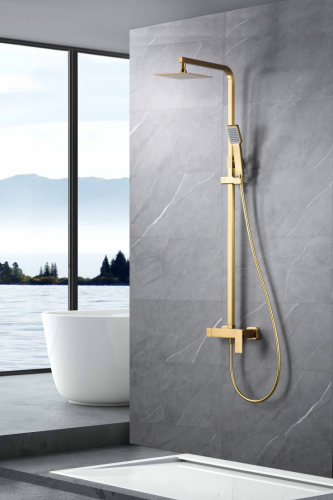 conjunto ducha oro cepillado

ducha monomando oro

conjunto ducha IMEX

ducha serie Pisa

ducha moderna oro

ducha con rociador cuadrado

conjunto ducha acero inoxidable

grifería ducha oro cepillado

ducha baño diseño moderno

conjunto ducha en stock