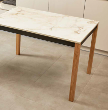 MESA EXTENSIBLE FLORA PORCELANICA PARA COCINA O COMEDOR. MESINOR