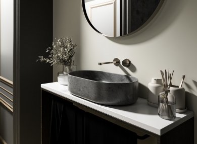 Lavabo de mármol natural sobre encimera 58x38x15 cm

Lavabo exclusivo de mármol para baño elegante

Lavabo Dakota de mármol recristalizado sin rebosadero

Lavabo de mármol duradero y fácil de limpiar

Lavabo en stock con entrega 5-8 días