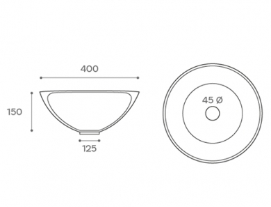 Lavabo sobre encimera modelo Dipitino – Art & Bath | Nuevo en stock