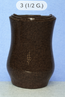 BUCARO MEDIO REDONDO DE GRANITO PARA LAPIDA DE NICHO MODELO 3 1/2G.