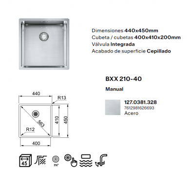 fregadero bajo encimera Franke Box BXX-210-40


fregadero Franke BXX-210-40 inox
fregadero una cubeta Franke bajo encimera
fregadero acero inoxidable Franke Box
fregadero cocina Franke 1 cubeta
fregadero Franke bajo encimera inox
fregadero cocina moderna acero inoxidable
fregadero Franke cubeta profunda inox
fregadero Franke Box acero cepillado
fregadero Franke con válvula integrada
fregadero cocina 440x450 mm inox