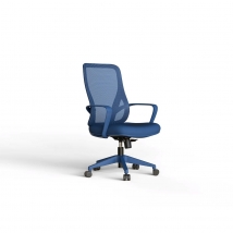 Silla de Estudio Ergon&oacute;mica Azul con Ruedas y Altura Regulable &ndash; Hispanohogar | Nuevo
