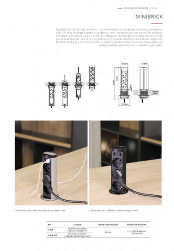 enchufe escamoteable para encimera de cocina moderna
enchufe empotrable con USB para cocina y oficina
enchufe de encastre compacto con cierre gradual
enchufe oculto para encimera con instalación fácil
enchufe de cocina con carga USB integrada
enchufe de encimera diseño negro mate premium
enchufe escamoteable para muebles de cocina modernos
enchufe integrado para encimera de 60 mm

accesorios de cocina premium
soluciones eléctricas para cocinas modernas
herrajes premium para cocina
enchufes de diseño para encimera
equipamiento de cocina de alta gama
enchufes ocultos para mobiliario moderno